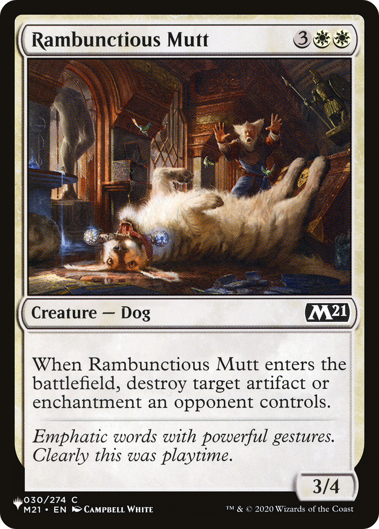 Rambunctious Mutt [The List] | Cracking-Singles