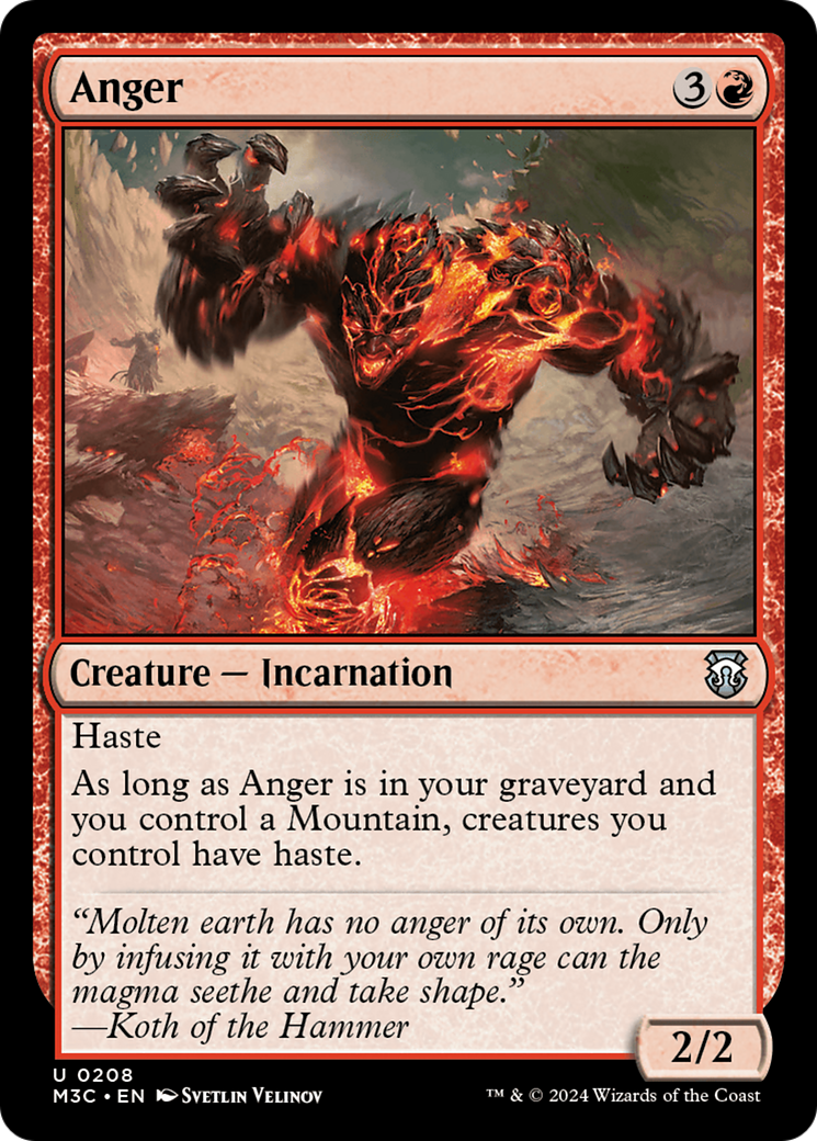 Anger [Modern Horizons 3 Commander] | Cracking-Singles