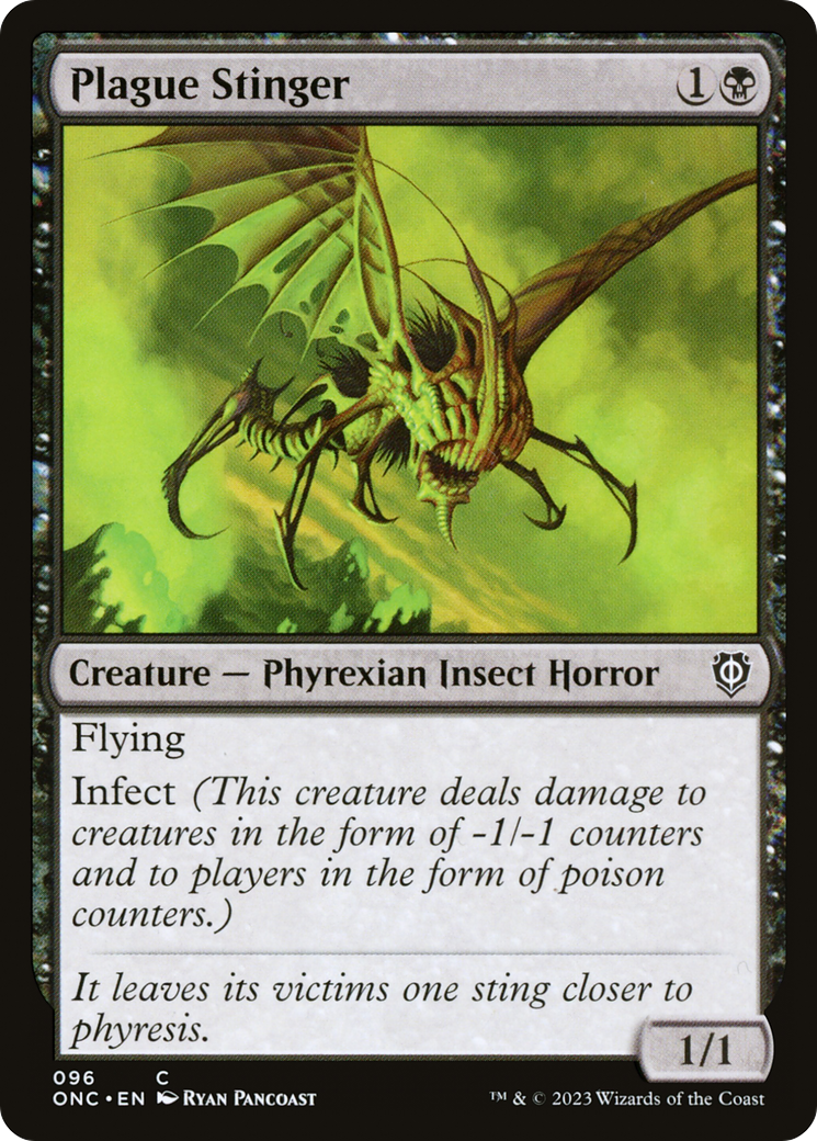 Plague Stinger [Phyrexia: All Will Be One Commander] | Cracking-Singles