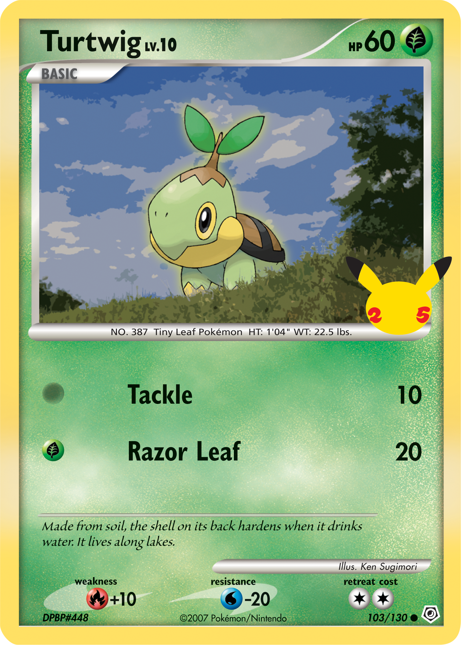 Turtwig (103/130) (Jumbo Card) [First Partner Pack] | Cracking-Singles