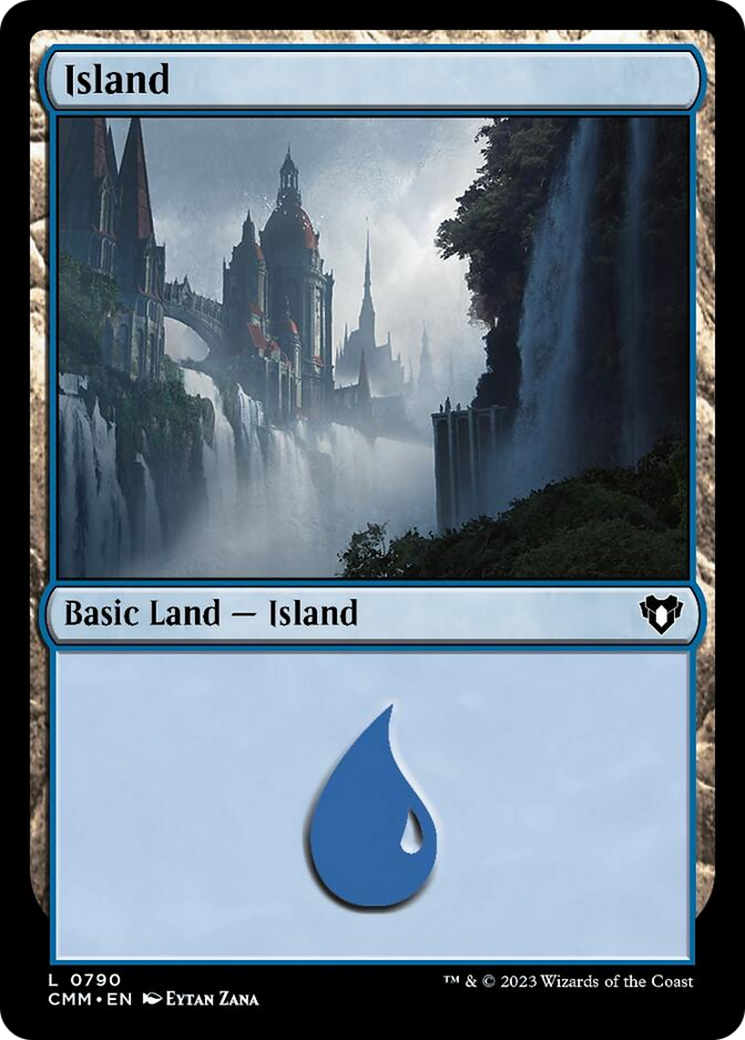 Island (790) [Commander Masters] | Cracking-Singles