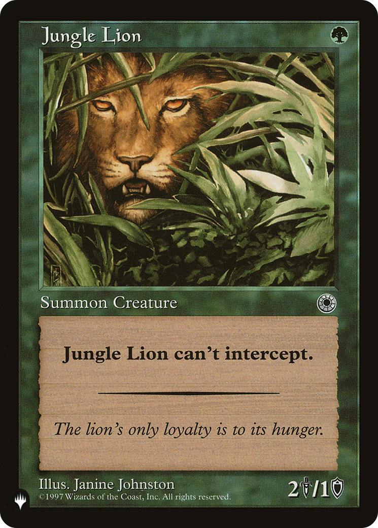 Jungle Lion [The List] | Cracking-Singles