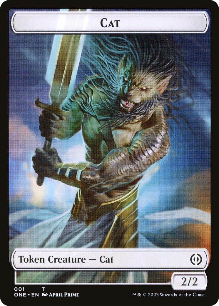 Cat Token [Phyrexia: All Will Be One Tokens] | Cracking-Singles