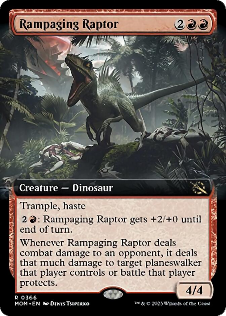 Rampaging Raptor (Extended Art) [March of the Machine] | Cracking-Singles