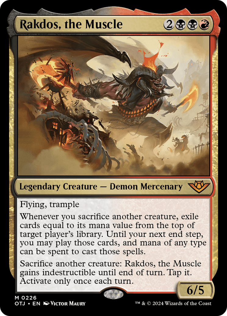 Rakdos, the Muscle [Outlaws of Thunder Junction] | Cracking-Singles