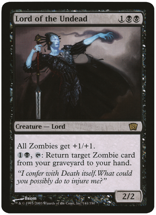 Lord of the Undead (Oversized) [Eighth Edition Box Topper] | Cracking-Singles