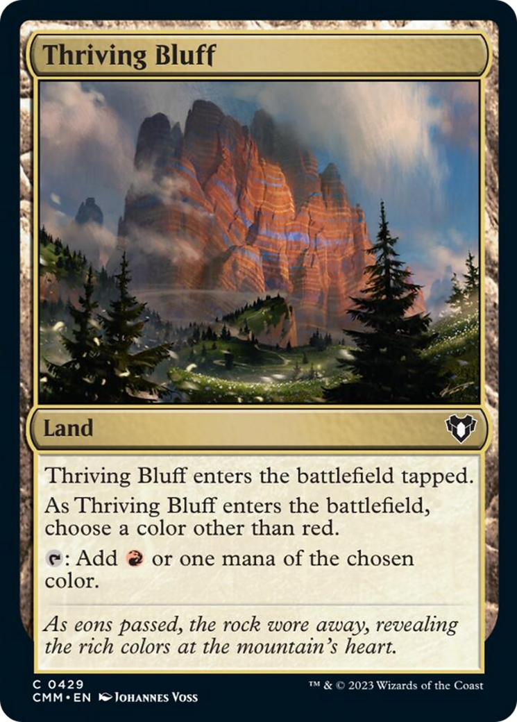 Thriving Bluff [Commander Masters] | Cracking-Singles