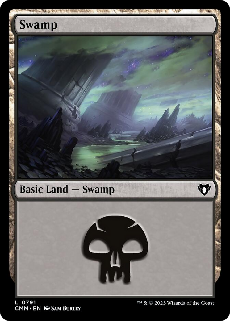 Swamp (791) [Commander Masters] | Cracking-Singles