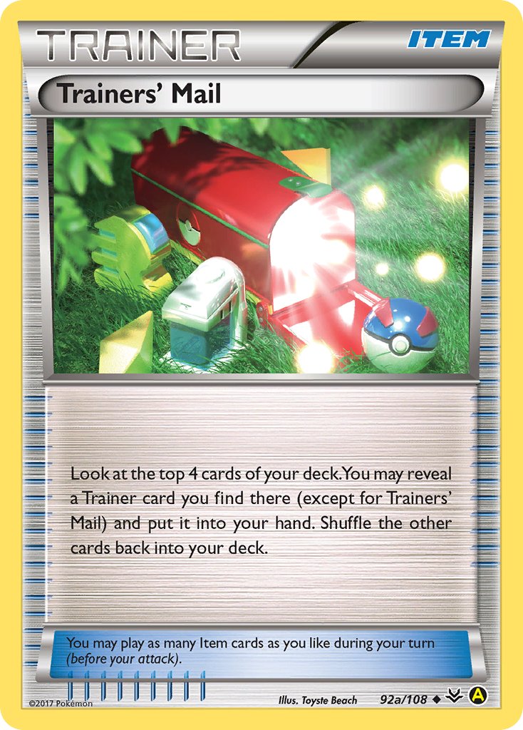 Trainers' Mail (92a/108) [Alternate Art Promos] | Cracking-Singles