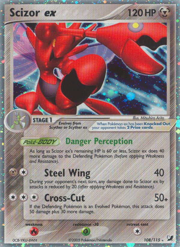 Scizor ex (108/115) [EX: Unseen Forces] | Cracking-Singles