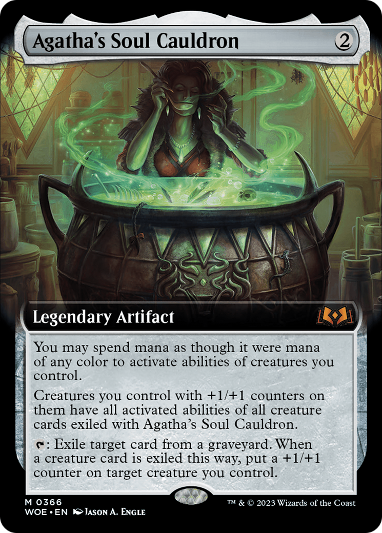 Agatha's Soul Cauldron (Extended Art) [Wilds of Eldraine] | Cracking-Singles