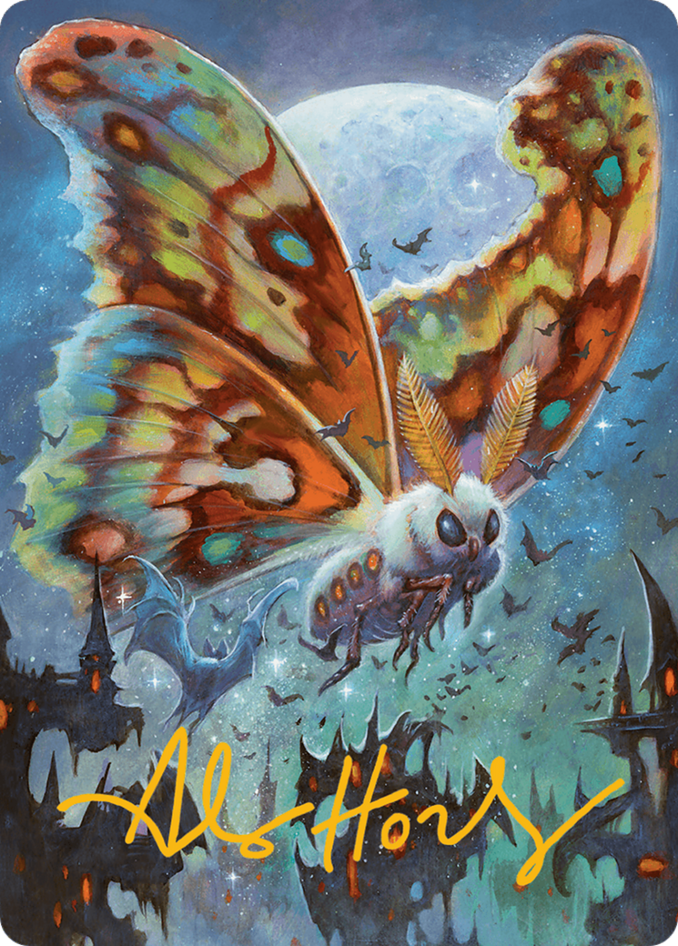 Luminous Broodmoth Art Card (Gold-Stamped Signature) [Bloomburrow Art Series] | Cracking-Singles