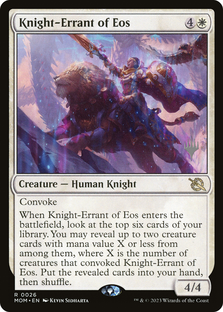 Knight-Errant of Eos (Promo Pack) [March of the Machine Promos] | Cracking-Singles