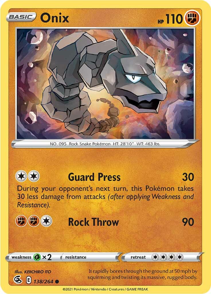 Onix (138/264) [Sword & Shield: Fusion Strike] | Cracking-Singles