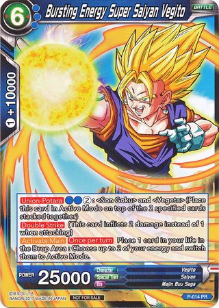 Bursting Energy Super Saiyan Vegito (Foil) (P-014) [Promotion Cards] | Cracking-Singles