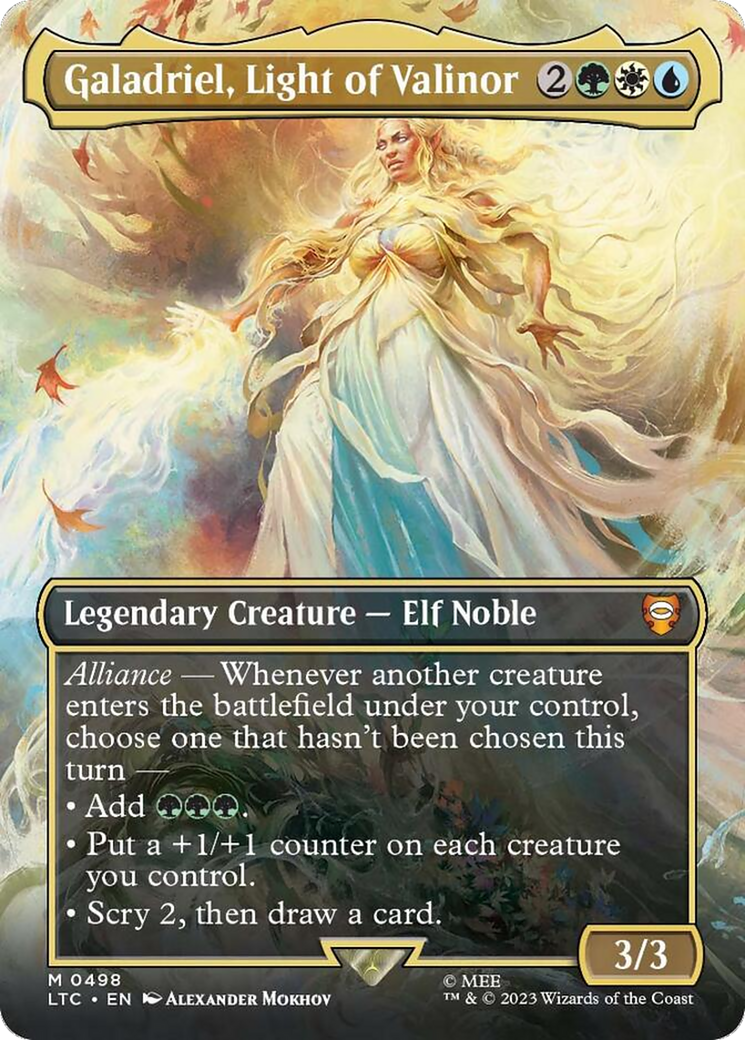 Galadriel, Light of Valinor (Borderless) [The Lord of the Rings: Tales of Middle-Earth Commander] | Cracking-Singles