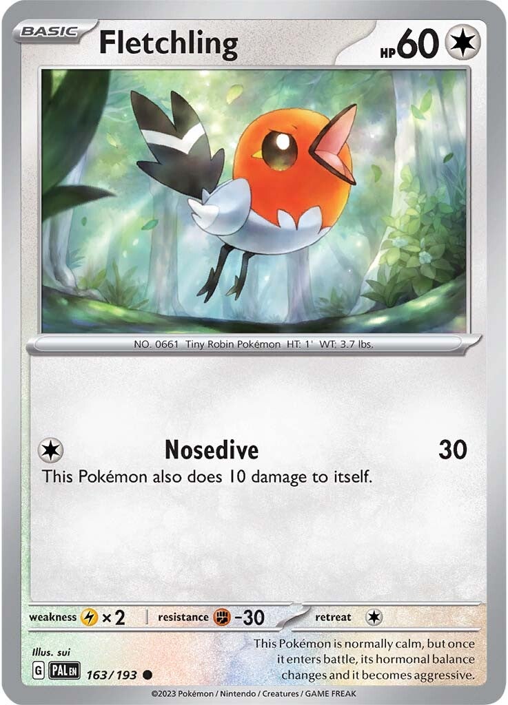 Fletchling (163/193) [Scarlet & Violet: Paldea Evolved] | Cracking-Singles