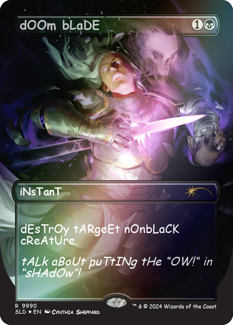 dOOm bLaDE (Rainbow Foil) [Secret Lair Drop Series] | Cracking-Singles