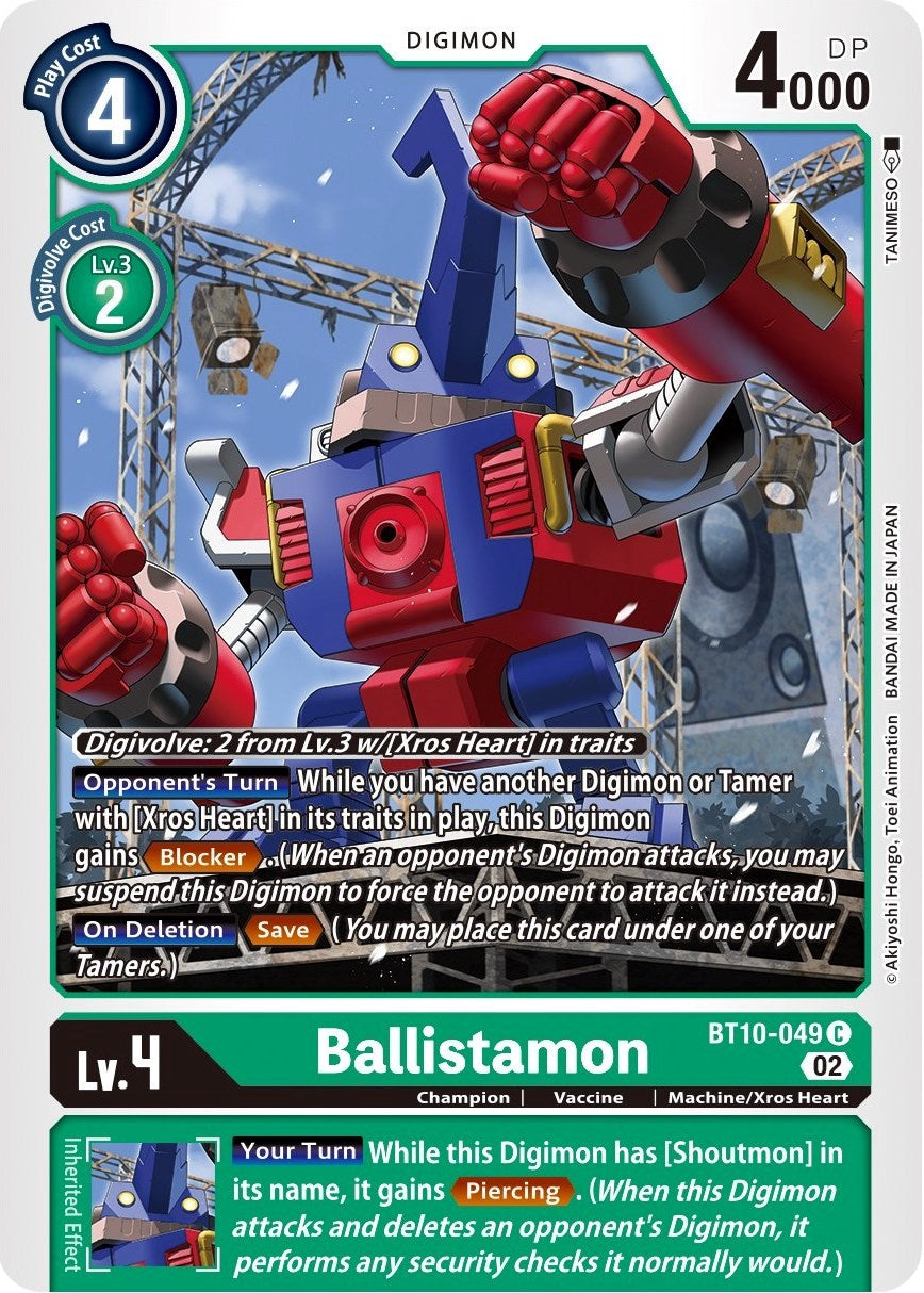 Ballistamon [BT10-049] [Xros Encounter] | Cracking-Singles