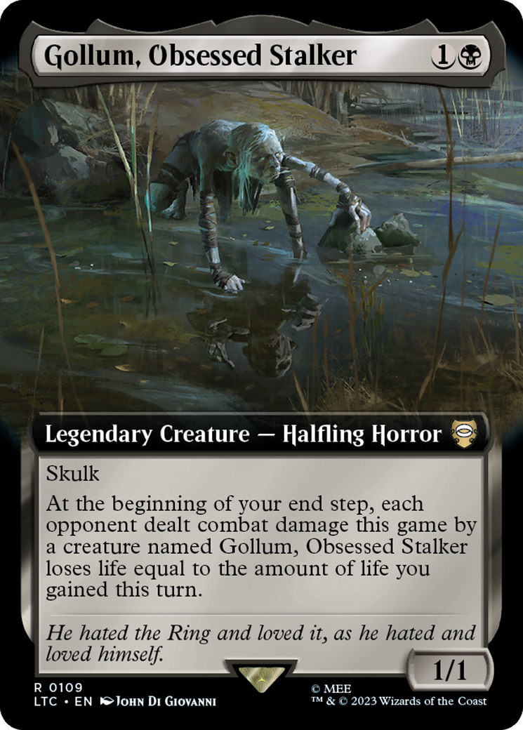 Gollum, Obsessed Stalker (Extended Art) [The Lord of the Rings: Tales of Middle-Earth Commander] | Cracking-Singles