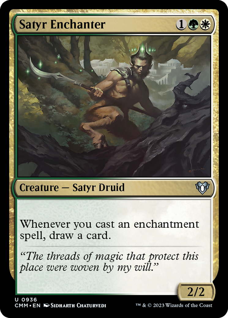 Satyr Enchanter [Commander Masters] | Cracking-Singles