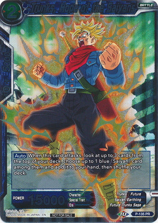 Trunks, Hope of the Saiyans (Series 7 Super Dash Pack) (P-135) [Promotion Cards] | Cracking-Singles