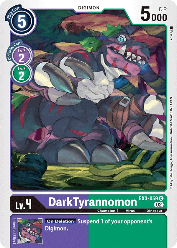 DarkTyrannomon [EX3-059] [Draconic Roar] | Cracking-Singles