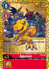 Agumon [P-001] (2nd Anniversary Card Set) [Promotional Cards] | Cracking-Singles