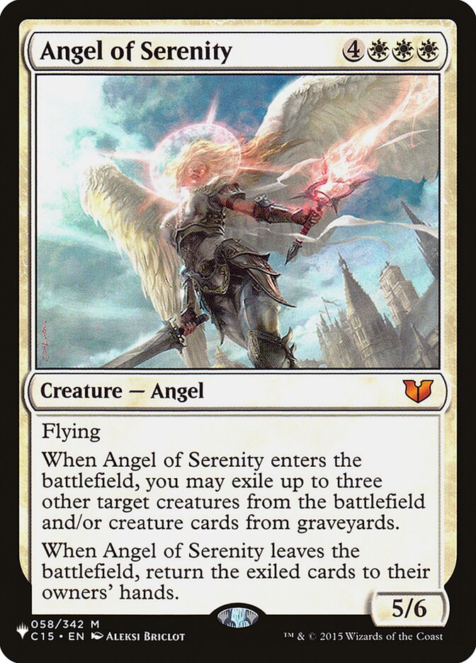 Angel of Serenity [The List] | Cracking-Singles