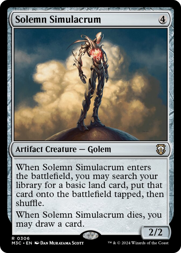 Solemn Simulacrum [Modern Horizons 3 Commander] | Cracking-Singles