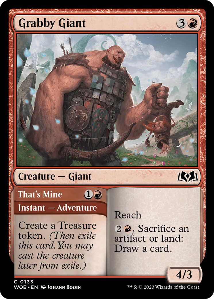 Grabby Giant // That's Mine [Wilds of Eldraine] | Cracking-Singles