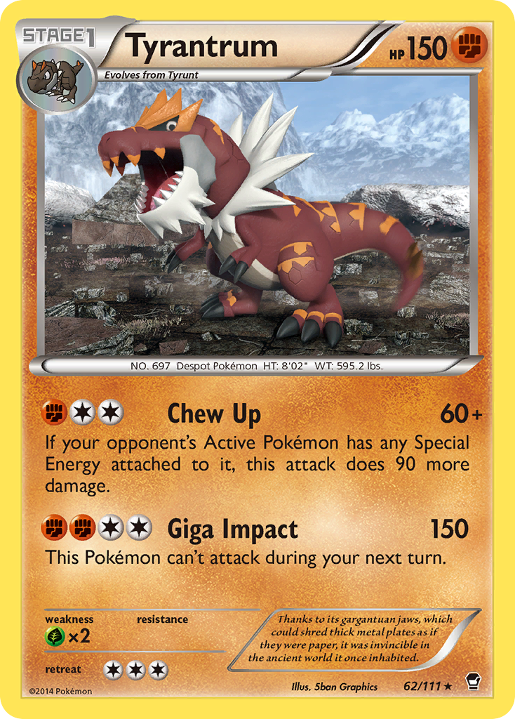 Tyrantrum (62/111) [XY: Furious Fists] | Cracking-Singles