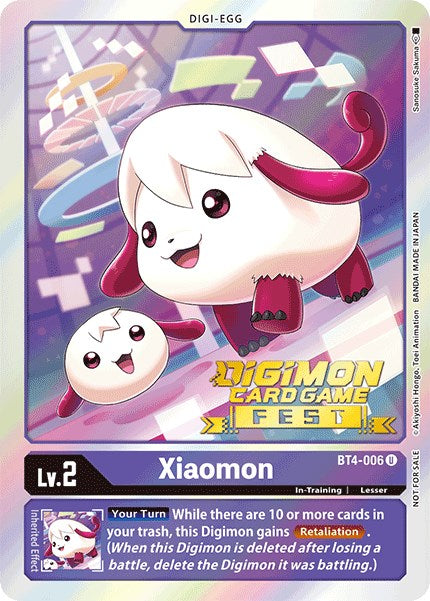 Xiaomon [BT4-006] (Digimon Card Game Fest 2022) [Great Legend Promos] | Cracking-Singles