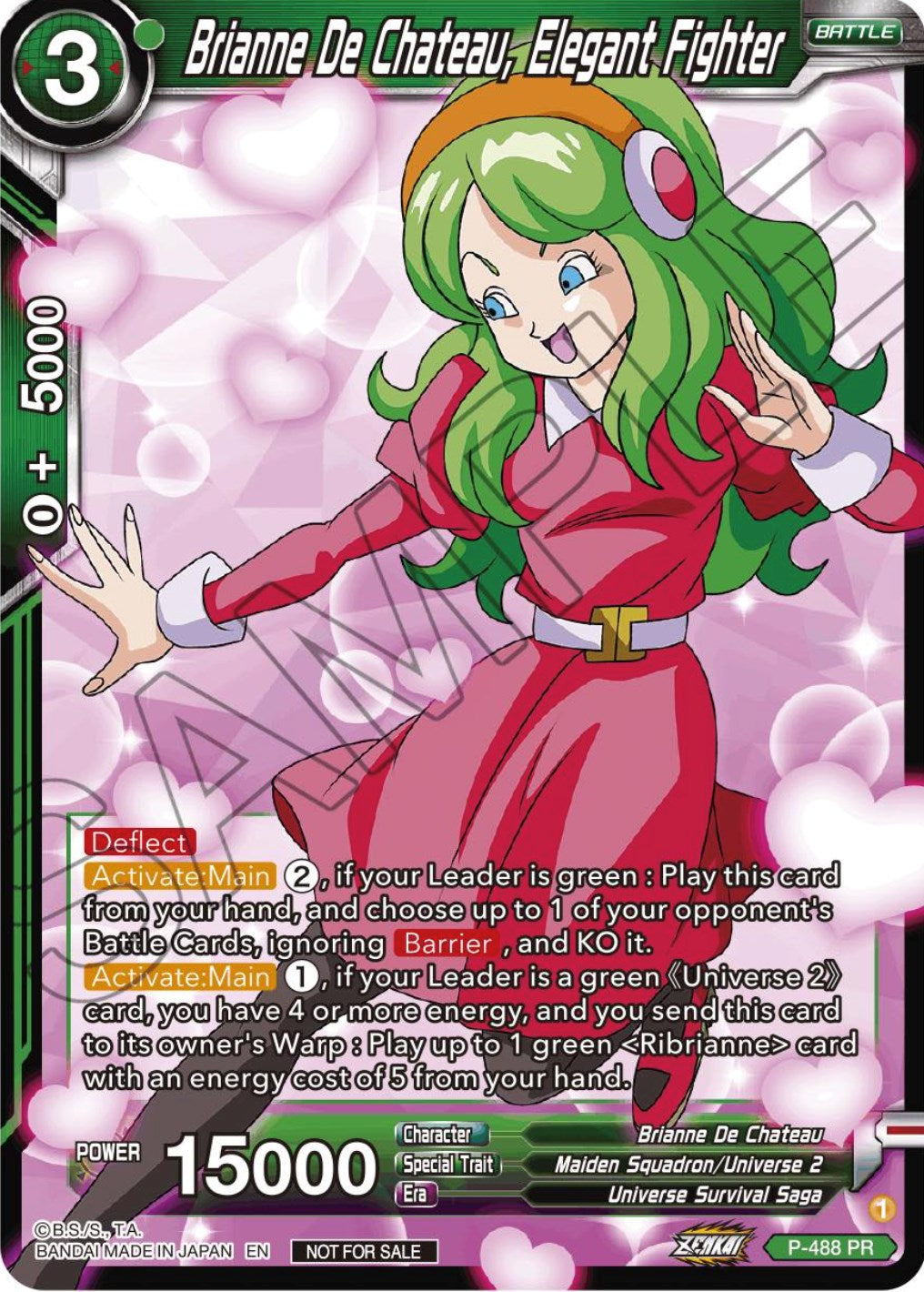 Brianne De Chateau, Elegant Fighter (Zenkai Series Tournament Pack Vol.3) (P-488) [Tournament Promotion Cards] | Cracking-Singles