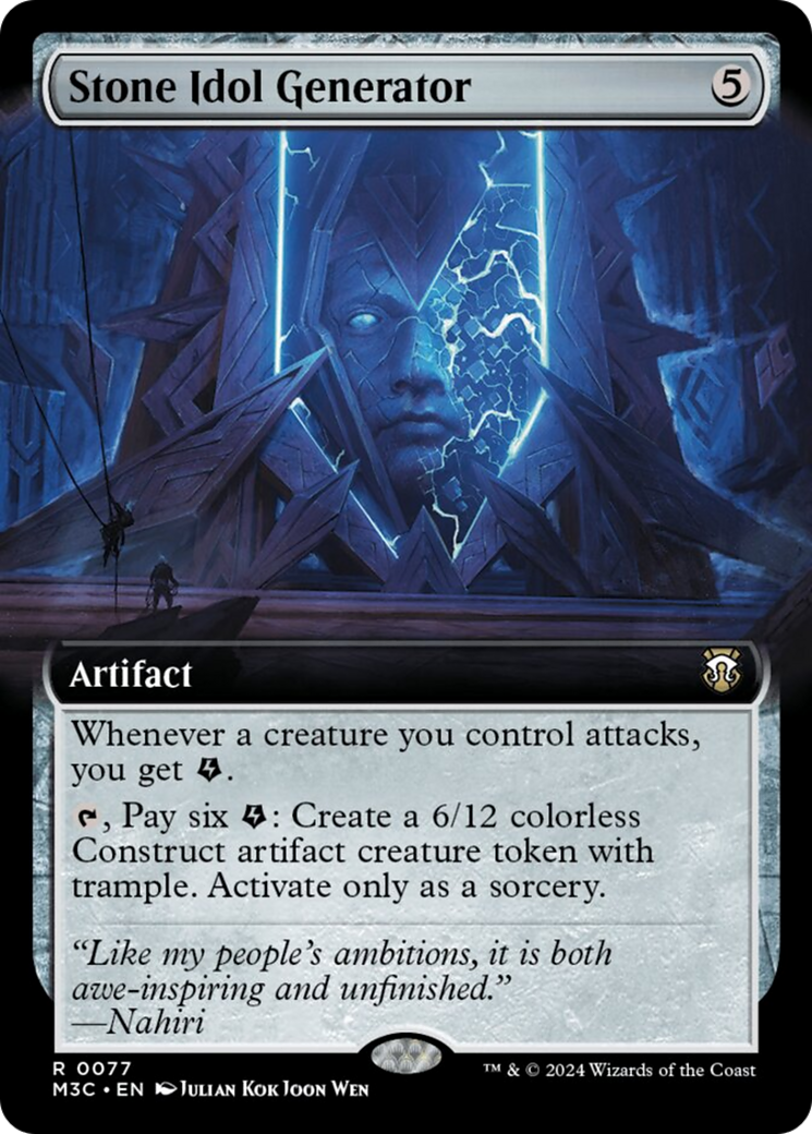 Stone Idol Generator (Extended Art) [Modern Horizons 3 Commander] | Cracking-Singles