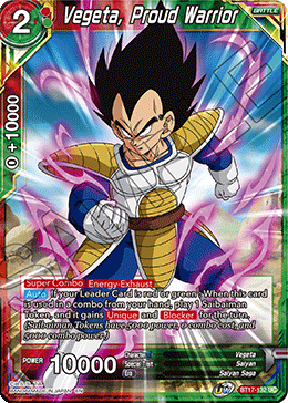 Vegeta, Proud Warrior (BT17-132) [Ultimate Squad] | Cracking-Singles