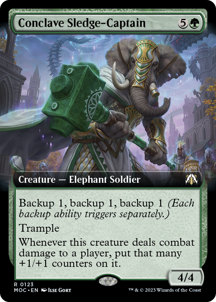 Conclave Sledge-Captain (Extended Art) [March of the Machine Commander] | Cracking-Singles