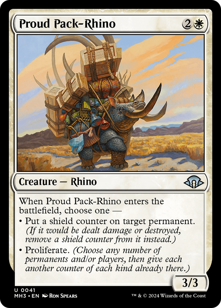 Proud Pack-Rhino [Modern Horizons 3] | Cracking-Singles