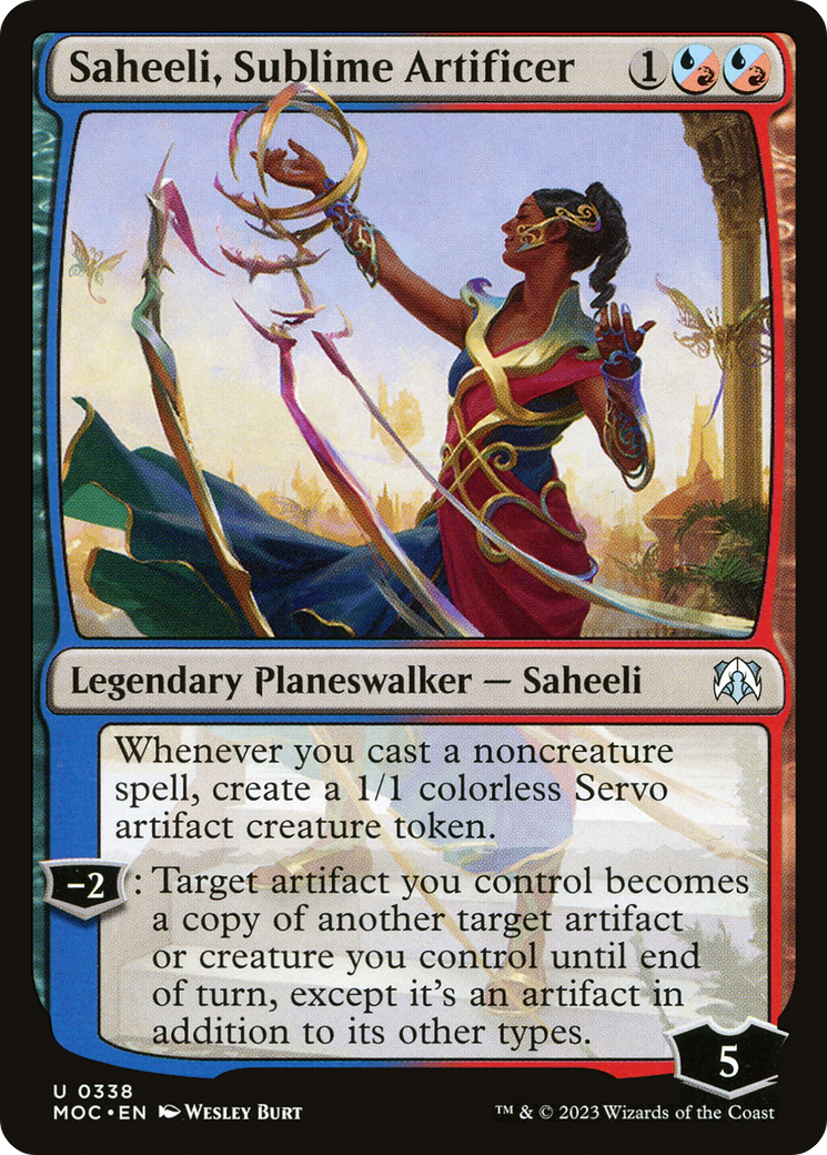 Saheeli, Sublime Artificer [March of the Machine Commander] | Cracking-Singles