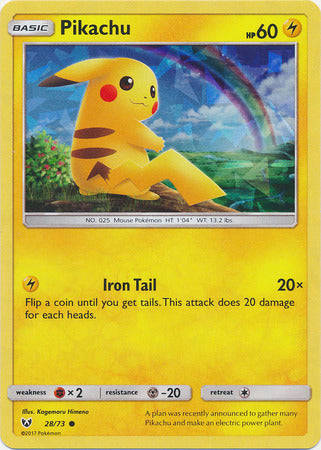 Pikachu (28/73) (Cracked Ice Holo) [Miscellaneous Cards] | Cracking-Singles