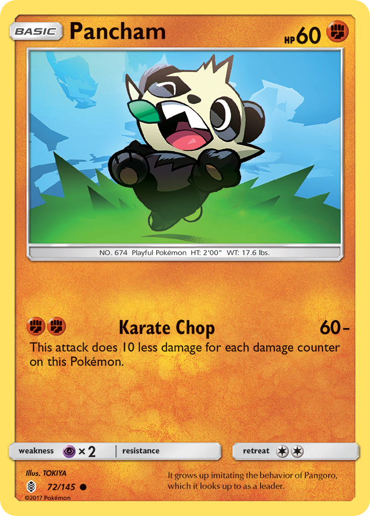 Pancham (72/145) [Sun & Moon: Guardians Rising] | Cracking-Singles