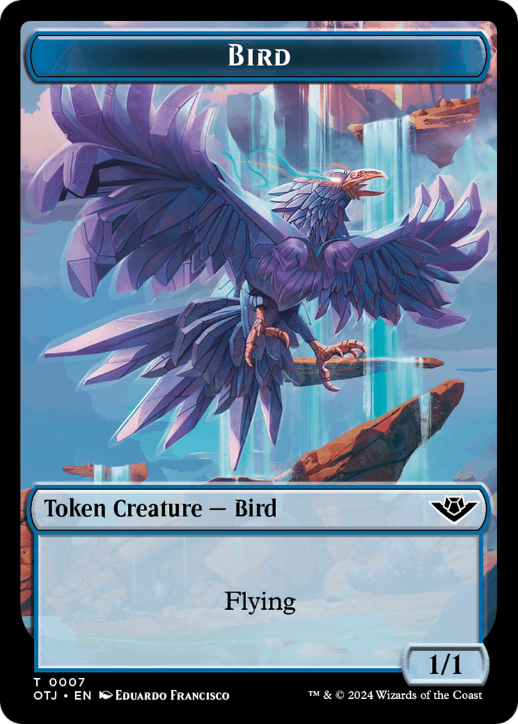 Bird // Plot Double-Sided Token [Outlaws of Thunder Junction Tokens] | Cracking-Singles