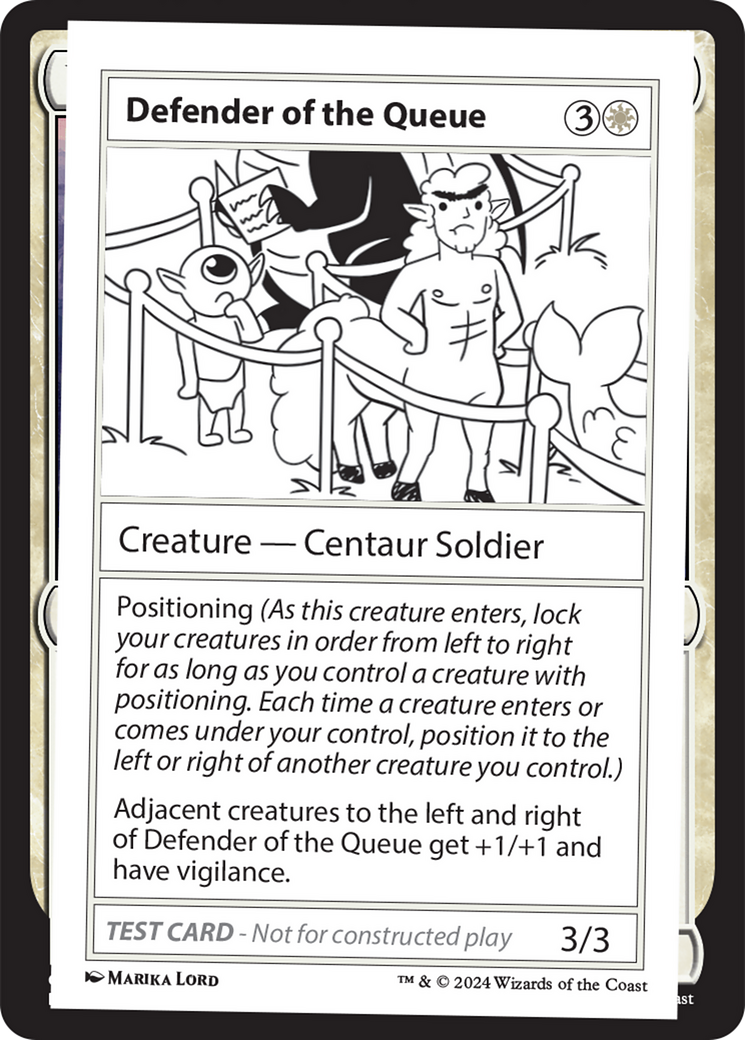 Defender of the Queue [Mystery Booster 2 Playtest Cards] | Cracking-Singles