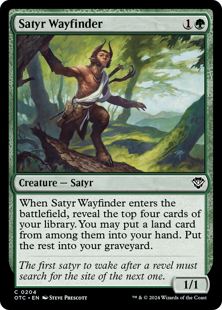 Satyr Wayfinder [Outlaws of Thunder Junction Commander] | Cracking-Singles