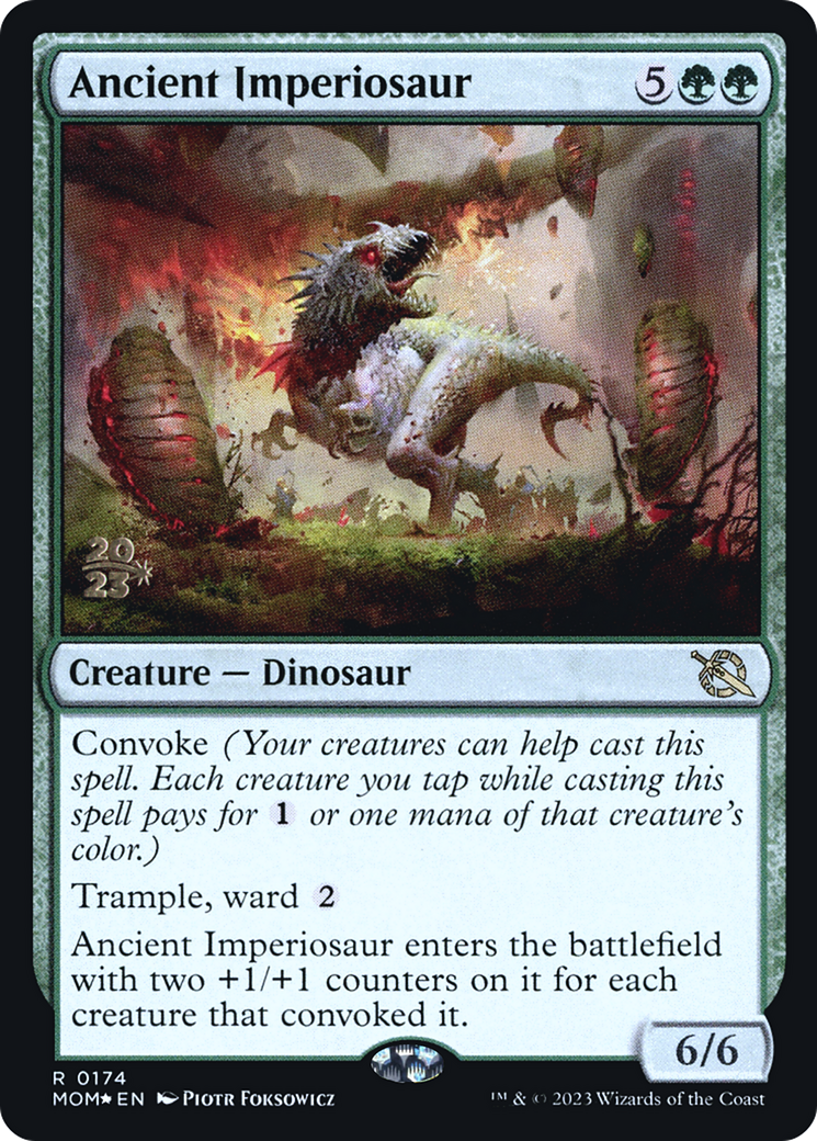 Ancient Imperiosaur [March of the Machine Prerelease Promos] | Cracking-Singles