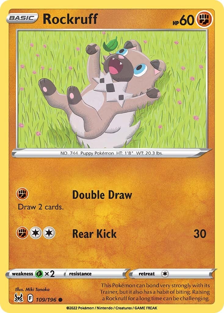 Rockruff (109/196) [Sword & Shield: Lost Origin] | Cracking-Singles