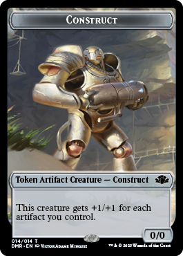 Goblin // Construct Double-Sided Token [Dominaria Remastered Tokens] | Cracking-Singles