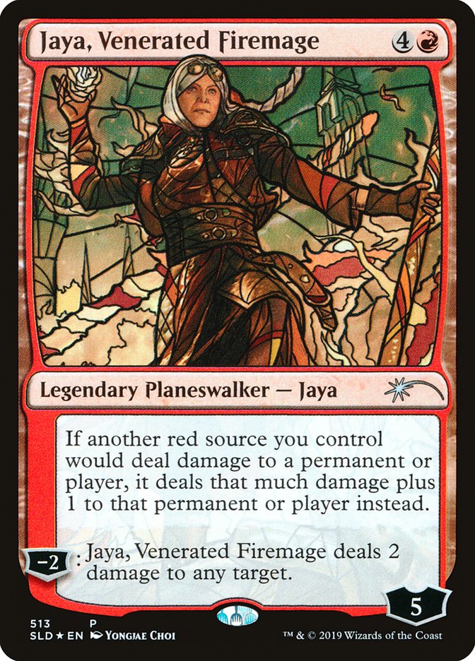 Jaya, Venerated Firemage (Stained Glass) [Secret Lair Drop Promos] | Cracking-Singles