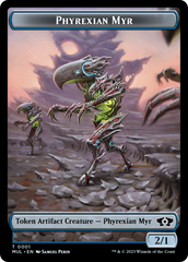 Phyrexian Myr // Knight Double-Sided Token [March of the Machine Tokens] | Cracking-Singles