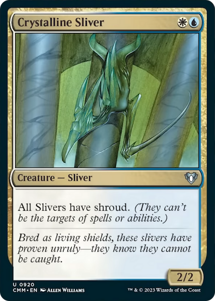 Crystalline Sliver [Commander Masters] | Cracking-Singles